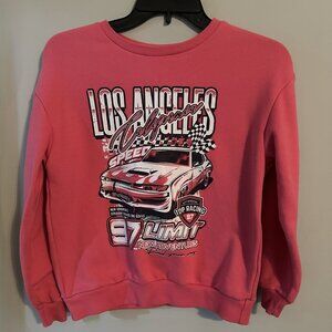 SHEIN Car and letter print girls sweatshirt Size 10